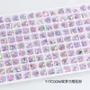 Rinestones para Uñas Dongzhou Corazón de Melocotón 5.5MM Base Puntiaguda Rinestones de Vidrio de Forma de Corazón de Colores Accesorios para Joyería DIY Decoración de Uñas Rinestones
