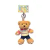 Fábrica de Peluches Jintian Oso Pequeño Versátil Colgante de Peluche Casual Llavero de Mochila Lindo Juguete de Muñeca para Pareja