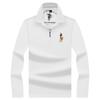 Camisa Polo Masculina Casual de Manga Longa Bordada Outono Tucano/Pica-pau Estilo Coreano Tendência Nova Chegada Outono