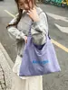 Bolsa de Lona Casual con Letras Estilo Verano 2026 Estilo Coreano Ligera Ins Diseño de Nicho Gran Capacidad Bolsa de Compras para Trabajo Viajes