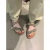 Encontro de Verão 2026 Estilo Francês Retro de Férias Sandálias Birkenstock com Tiras no Peito do Pé Foscas e Sola Grossa