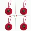 Fornecimento direto da fábrica de pingentes de pompom de pelo de coelho sintético, componentes para acessórios feitos à mão DIY, materiais e enfeites para decoração de árvore de Natal