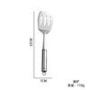 Espátula de acero inoxidable al por mayor, ideal para cocina de hotel, con mango de tubo redondo, cuchara sopera, colador, pala para freír y tenedor para carne.