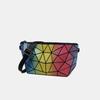 Bolsa Feminina Corrente Bolsa Transversal Verão 2022 Nova Moda Estilo Coreano Bolsa de Ombro Simples Estilo Chanel Bolsa com Corrente Xadrez Diamante