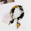 Pañuelo Cuadrado Pequeño de Resorte 50cm Estampado Coreano Moderno Elegante Ropa Profesional Pañuelo Pequeño Decorativo Moda Pañuelo Pequeño de Seda