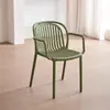 Silla de comedor nórdica, sencilla y moderna, de plástico, con respaldo grueso, para exteriores, para ocio, mesa de comedor y silla de negociación.