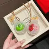 Colgante Creativo de Manzana Pequeña, Llavero Tejido a Mano de Fruta de la Paz Lindo de Nicho Popular en Internet, Accesorio para Cadena de Teléfono