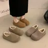 Mocasines de Invierno para Mujer, Cubierta Completa Papa Pequeña Estilo Nuevo 2025, Zapatos Redondos Lindos y Originales Estilo Birkenstock para Mujer
