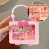 Caja de Regalo Pequeña Linda para Niños DIY Collar Hecho a Mano Set de Cuentas Caja Bolso de Mano Accesorios para Joyería Bolsa de Regalo Regalo para Bebé