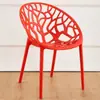 Silla de plástico moderna y minimalista para adultos, silla de comedor creativa y personalizada, silla reclinable elegante e informal con respaldo para uso doméstico, silla de balcón