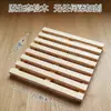 Estante de Almacenamiento de Cocina de Tronco de Madera de Pino Almacenamiento Sencillo Almohadilla Aislante de Calor a Prueba de Humedad Mini Bandeja Alfombrilla para Mascotas Soporte para Plantas
