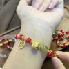 2024 Yilong dumplings al vapor pulsera año del Dragón pulsera de cristal femenina lujo ligero zodiaco Dragón regalo de la suerte