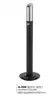 Columna cenicero vertical de acero inoxidable, Extintor de humo negro de pie, Recolector de ceniza para colillas de cigarro, Papelera para extinguir humo en exteriores