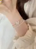 Collar de Piedra Natural con Cuentas de Nicho para Mujer, Original de Alta Gama, Personalizado, Lujo Accesible, Collar de Mariposa Moderno, Cadena Azul para Clavícula