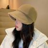 Chapéu Feminino Outono e Inverno Quente Pelúcia Chapéu Pescador Estilo Coreano Casual All-match Estilo Estrela Celebridade da Internet Rosto Língua de Patinho