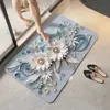 Alfombra de Piso Absorbente para Baño Tridimensional 3D, Suave y Fácil de Cuidar, Alfombra para Entrada de Baño, Felpudo Doméstico Antideslizante de Secado Rápido