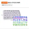 32 modelo molde arena movediza letras inglesas panda epoxi molde diy flor rectangular silicona caramelo