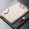 Nuevo Suéter de Invierno 2024 para Hombre, Una Pieza Engrosada de Terciopelo de Visón Sintético Cálido, Cuello Redondo, Prendas de Punto Juveniles