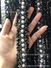 Popular estilo Chanel lã fita frisada pérola renda cinto acessórios DIY roupas casaco colarinho cinto decoração