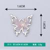 Nuevos Accesorios Creativos para Joyería DIY Caricatura Seis Colores Mariposa Resina Collar Pulsera Colgante Colgante Pequeño Venta al por Mayor
