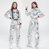 Disfraz de Halloween Cosplay Tierra Errante Mismo Estilo Traje Espacial Mono de Astronauta para Mujer Traje de Escenario