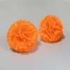 Bolas de Flores Simuladas de Clavel y Lila, Decoraciones de Flores de Seda, Cabezas de Flores, Ramilletes, Accesorios para el Cabello, Flores de Plástico de Halloween