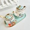 Prato de Cerâmica Novo Chinoiserie de Aparência Sofisticada, Louça de Mesa para Restaurante de Hotel de Alto Nível, Prato de Porcelana Óssea para Comida Ocidental, Prato Fundo, Prato de Arroz, Prato Raso