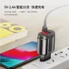 Carregador de Celular Rápido de Porta Dupla 5V/2.4A Qualcomm 3.0 Carregamento Direto 2 USB Cabeça de Carregamento Multi-Porta Padrão Europeu Qc2.0