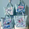 Linda Lonchera de Dibujos Animados Stitch Lilo & Stitch Bolsa Tote Sanrio Impermeable Bolsa Bento Bolsa de Almacenamiento de Mano
