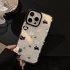 Funda para teléfono Han Feng con diseño de perro con lazo para iPhone 14, Apple 15, Pro Max, compatible con iPhone 13, 16, resistente a caídas y cuerda de 11 pulgadas.