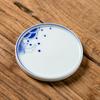 Posavasos de cerámica pintado a mano, creativo portavasos de porcelana blanca dulce, juego de té aislado, juego de té Kung Fu para el hogar, accesorios para la ceremonia del té