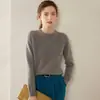 Suéter de Cachemira para Mujer Otoño/Invierno 2026 con Hombro Raglán y Cuello Redondo, Diseño Versátil, Tejido de Lana