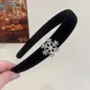 Diadema Ankora Red Velvet para Mujer, Estilo Otoño e Invierno, Diadema de Alta Gama con Diseño de Corona Alta, Accesorio para el Cabello de Año Nuevo al por Mayor