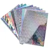 Popular Transfronterizo A4 Cartón Láser Hecho a Mano DIY Empaque de Cartón Impresión Textura Metálica Papel Láser 250g