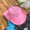 Sombrero de pescador de secado rápido con lazo dulce estilo japonés para niños, sombrilla de verano, protector solar, sombrero de vaquero occidental, sombrero de montañismo para exteriores