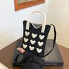 Dopamina Cor Mini Bolsa de Telefone Móvel Malha Bolsa Xiaozhong Estilo coreano All-match Single-shoulder Crosbody Bag Coin Bolsa Bolsa