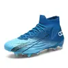 Nuevos Zapatos de Fútbol de Caña Alta Antideslizantes Transfronterizos para Entrenamiento Juvenil, Zapatos de Césped Artificial Tf con Tacos Largos para Entrenamiento Profesional en Césped Artificial