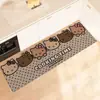 Felpudo de Cocina Hello Kitty con Estampado de Leopardo Retro, Absorbente de Agua, Absorbente de Aceite, Libre de Mantenimiento, Felpudo Antideslizante, Felpudo Doméstico de Tierra de Diatomeas