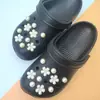 Novos berloques de estrela-do-mar e concha iridescentes para sapatos, acessórios de decoração de sapatos destacáveis de alta qualidade, fivelas de sapato