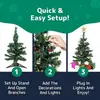 Paquete de escritorio de mini árbol de Navidad transfronterizo de comercio exterior, adornos de oficina de 45 cm/60 cm, árbol de decoración navideña