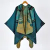 Em Estoque Novo Cachecol/Xale Feminino Estilo Chinês Moda de Nicho Capa Espessa com Padrão de Carpa Fotografia de Viagem Cardigã Externo