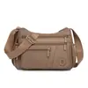 Bolso Nuevo Casual y de Moda para Madres de Mediana Edad Tela de Nylon Simple y Ligero Multicapa con Cremallera Gran Capacidad Bolso Cruzado de Viaje
