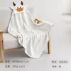 Bata de baño con capucha de algodón puro para niños, toalla para envolver al bebé recién nacido, toalla de baño absorbente para bebé, disponible para venta al por mayor y suministro transfronterizo