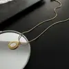 Colar de Luxo Leve de Nicho para Mulheres, Novo Modelo Popular de 2026, Corrente de Pescoço em Aço Titânio que Não Desbota, Corrente de Clavícula, Acessório de Alto Padrão para Mulheres