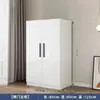 Armario Modelo 2026 para Dormitorio de Casa Madera Maciza Armario para Habitación de Alquiler Una Puerta de Piso a Techo Gabinete Blanco Ahorrador de Espacio Apartamento Pequeño