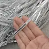 Cinto de seda plano dourado e prateado de 5 mm, renda colorida, cinto de contas duplas, acessórios de vestuário, decoração de borda serrilhada, cinto com decoração de renda