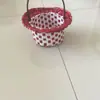 Accesorios de Estilo Antiguo Cesta de Flores Tejida de Paja Ratán Bolso de Ópera Recolección de Frutas Niña de las Flores Danza Guardería Cesta de Accesorios para Actuación