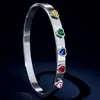 Pulsera trenzada de acero inoxidable con hebilla de herradura estilo europeo y americano, simple y moderna, pulsera ajustable de acero de titanio, pulsera de alambre de acero