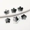 Miçangas de Vidro Gradiente Flor de Cerejeira de Alta Transparência, Formato de Flor de Cinco Pétalas Multicolorido, Pulseira DIY Feita à Mão, Colar, Joias, Acessórios para Miçangas