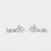Pendientes de Plata de Ley 925 con Colgante de Gota de Agua Dulce y Delicada para Mujer, Diseño Simple y Fresco con Pendientes Incrustados de Circonita